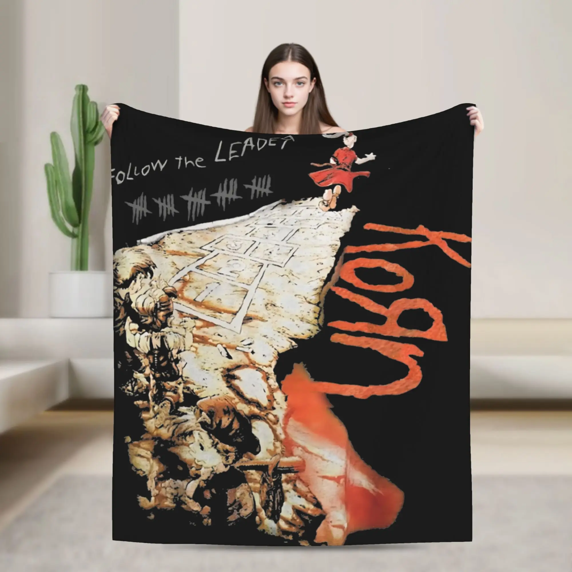 Korns Metal Band I Have Issues Coral Fleece Plush Throw Blanket  Blankets for Home Travel Super Soft Bedspread