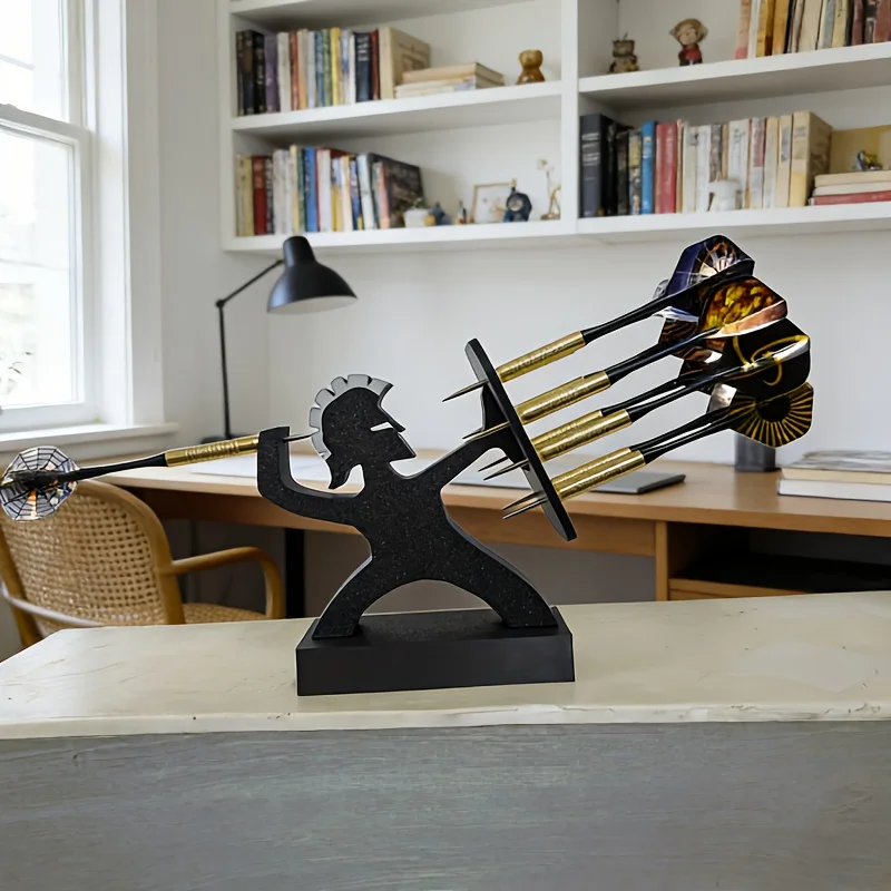 

Держатель для дротиков Spartan Warrior на 9 слотов, декоративный кронштейн для бара, дома, офиса, органайзер для дротиков с подставкой для копий