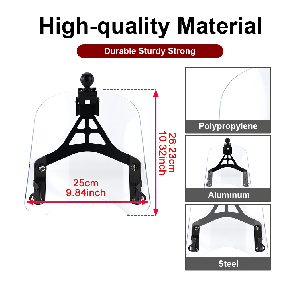 For Harley Davidson Softail Street Bob FXBB/ 114 FXBBS Motorcycle Windscreen Windshield Deflector Shield GPS Navigation Bracket