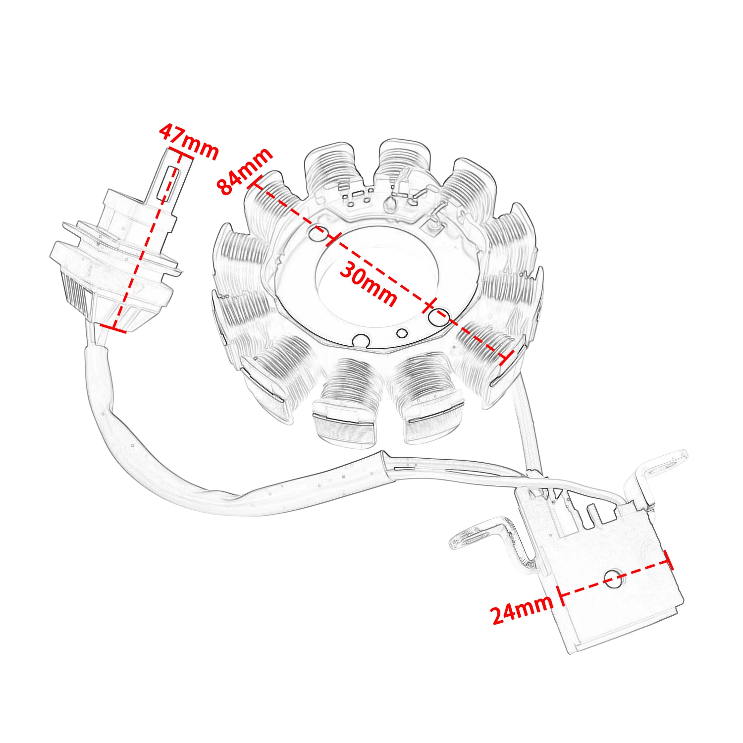 969228 Motorrad-Magnetzündungsspule für PIAGGIO ZIP100 ZIP 100 4T – Detail 1
