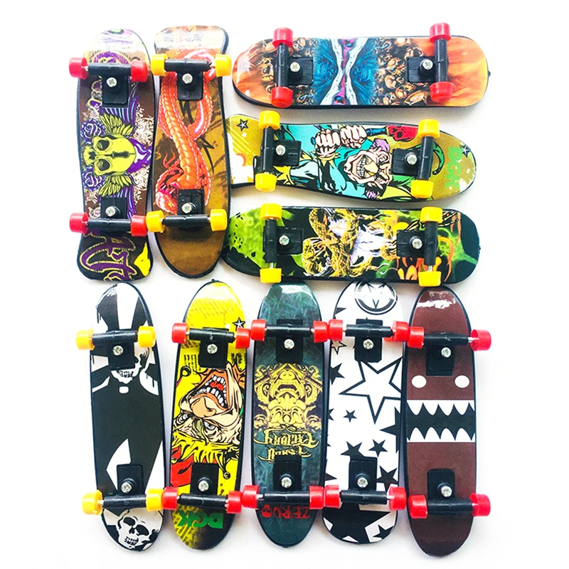 1ชิ้น Fingerboard มินิสร้างสรรค์ปลายนิ้วสเก็ตบอร์ดนิ้วพลาสติกสเก็ตสกู๊ตเตอร์