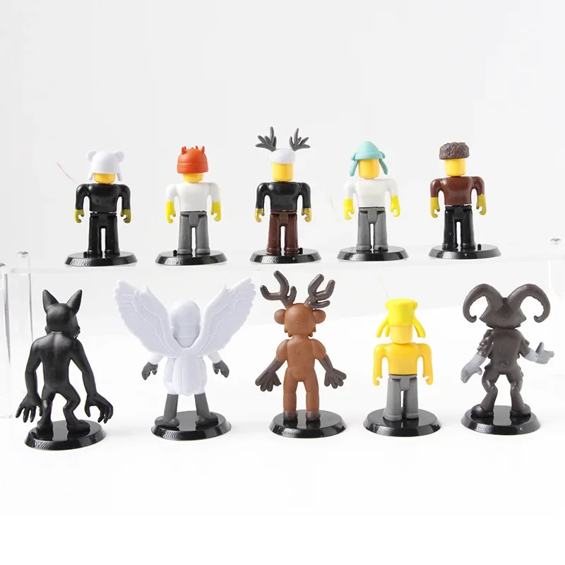 新しい99夜の森ミニアクションフィギュアおもちゃ鹿フクロウヤギモンスターモデルデスクトップオーナメントおもちゃ子供クリスマスプレゼント