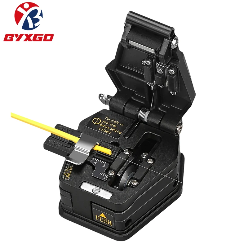 BYXGD C6 Optical Fiber Cleaver Fiber Optic Cutting Machine Alloy Titanium Alloy For SM/MM Tool Cutting Knife FTTH