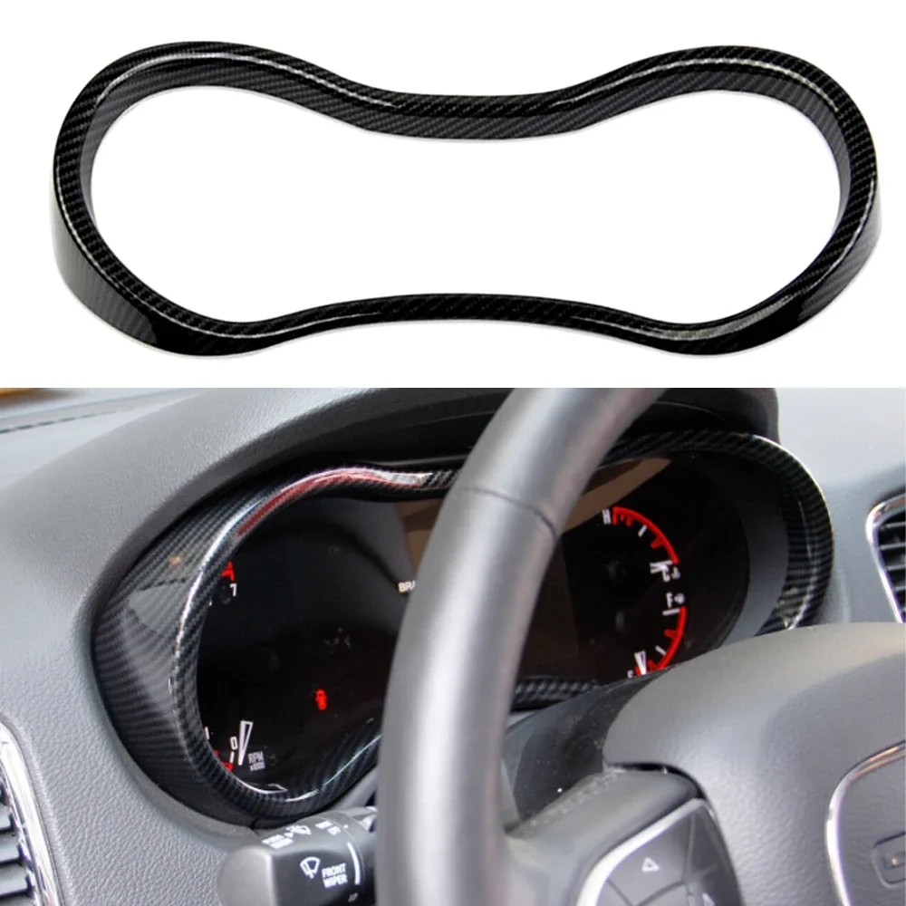 

X-T Dashboard Meter Panel Frame Cover Trim Frame ABS Carbon Fiber look Fit for Dodge Durango 2014-2020 Car interior accessories