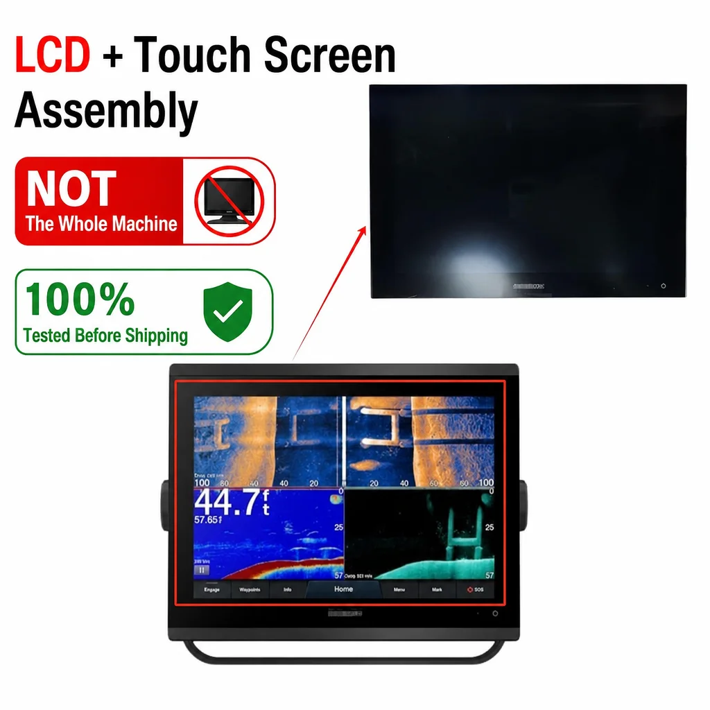 LCD Display Touch Screen Digitizer Assembly For Garmin GPSMAP 1223 1223xsv 1243 1243xsv Marine GPS Chartplotter Repair Part