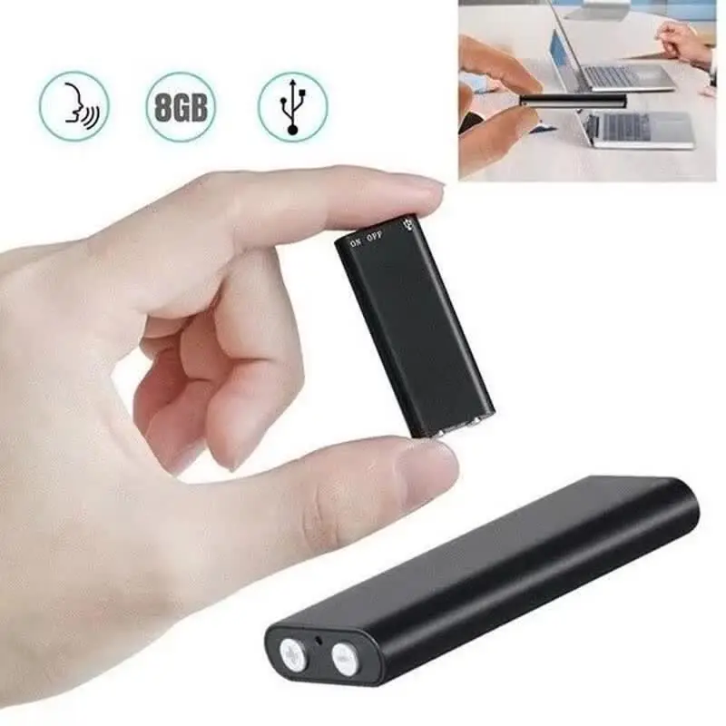 Registratore Vocale Digitale 16GB Con Attivazione Vocale – 15 Ore Di Batteria, Riproduzione MP3 E Uscita 3.5mm