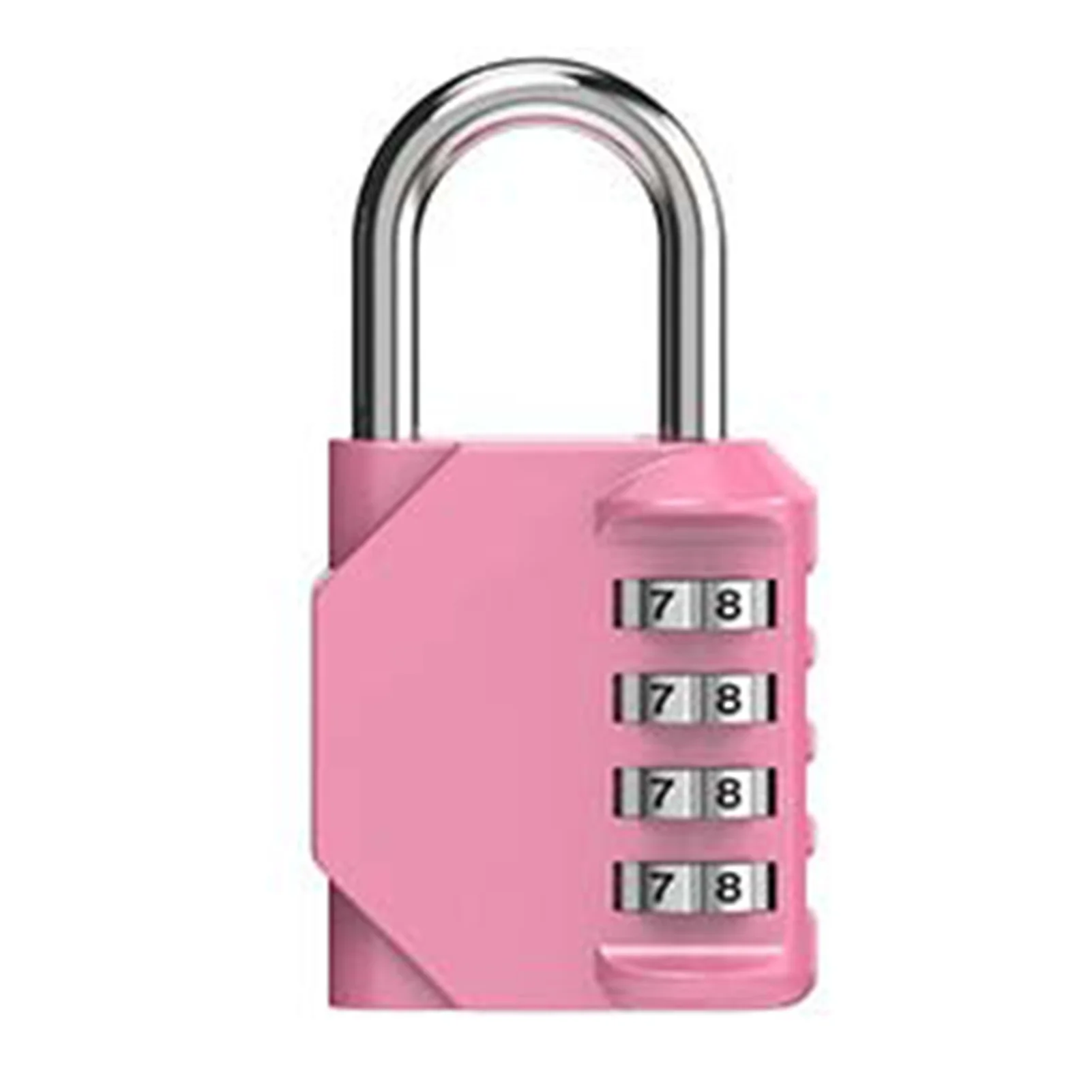 Digital Padlock for Locker Splash-Proof 4 Digits Lock Heavy Duty Zinc Alloy Body for School Gym Locker Fence