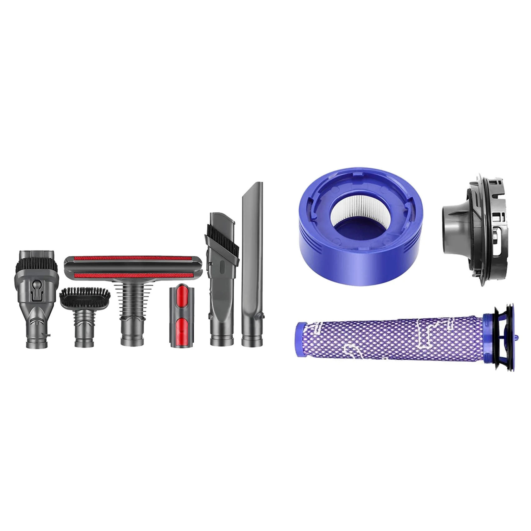 ABWM-1 مجموعة استبدال أجزاء المكنسة الكهربائية المطلقة خالية من الحبل ومجموعة واحدة تركيب المحرك الغطاء الخلفي مرشح أمامي وخلفي #2