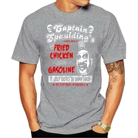 funny t shirts Captain Spauldings Fried Chicken and Gasoline Premium T-Shirt Men's Cotton Casual T Shirts