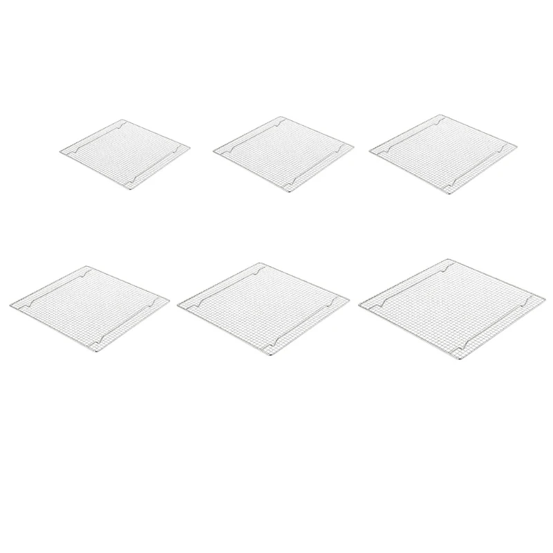 547F Even Heat Distribution Square Barbecue Grate Stainless Steel BBQ Grill Grids