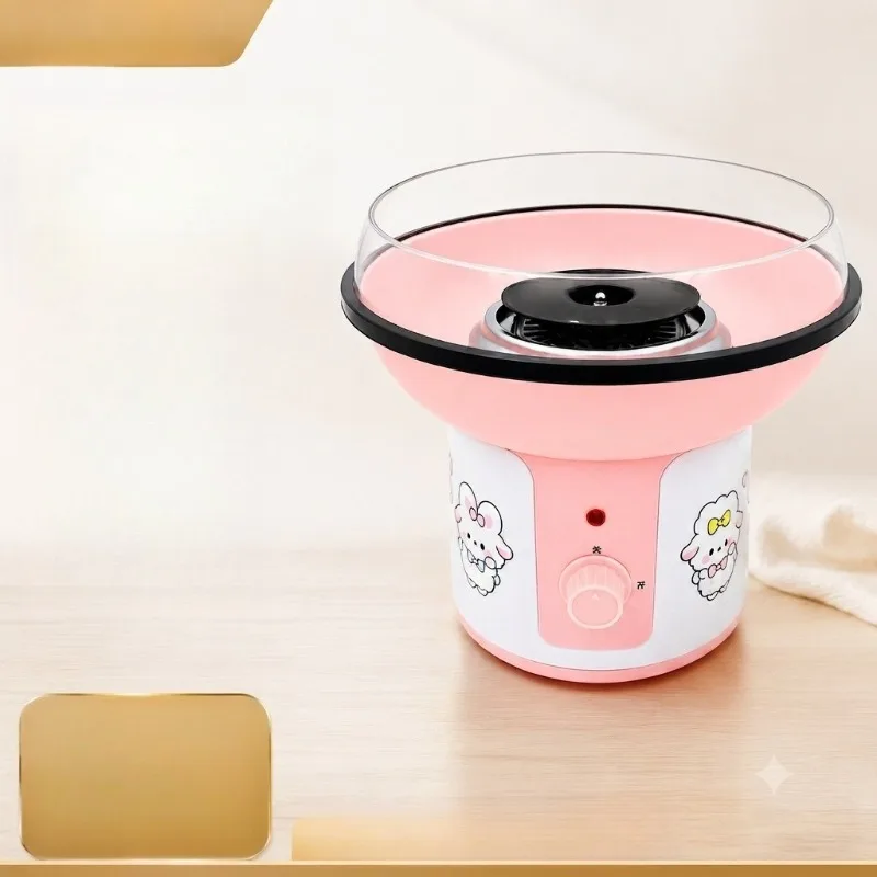 Mini Handmade Colored Cotton Candy Machine, Snack Food Processing Equipment Fully Automatic Fancy Drawing for Home Use