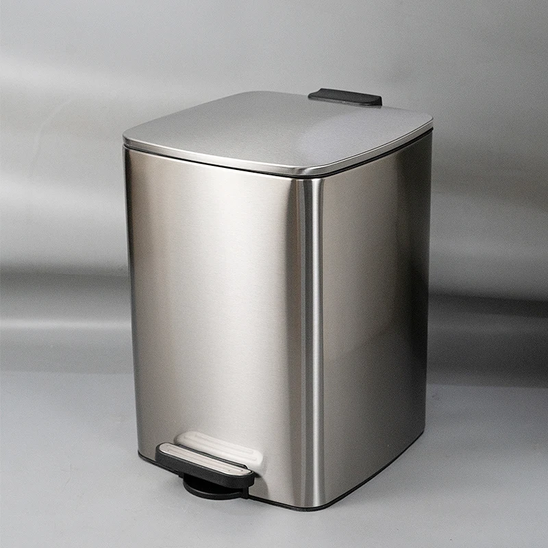 

Lang Home Use Large Capaci 20L Stainl Steel Tra Can for Kitchen And Living Room Silent Soft Landing No Cusization
