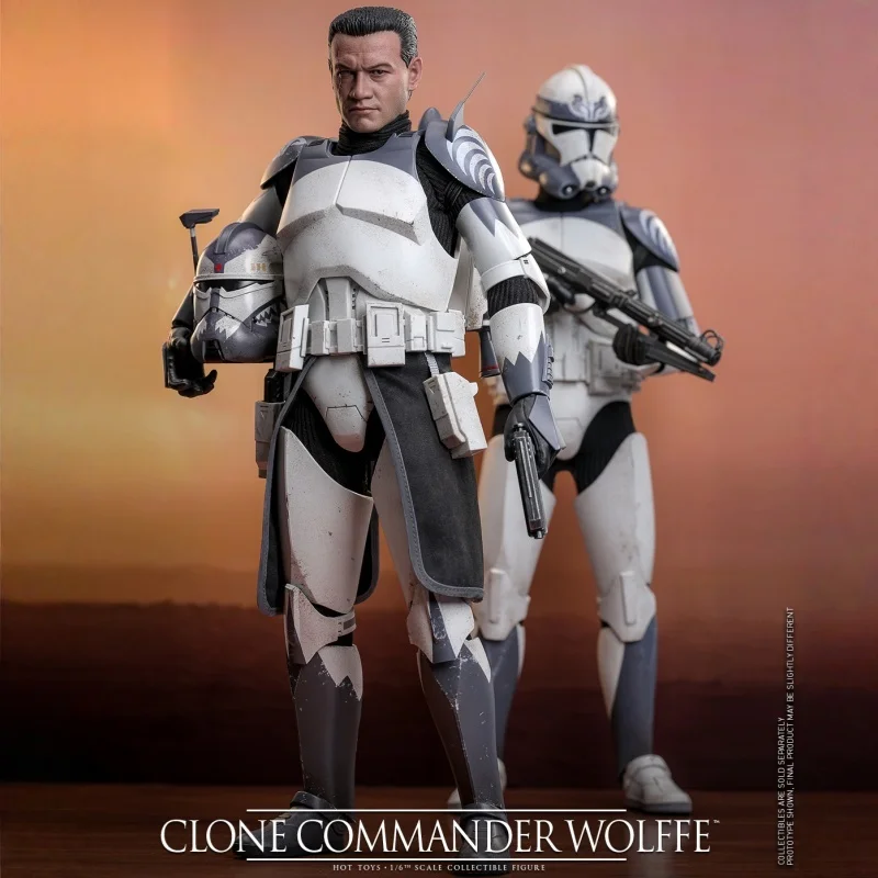 In Stock Original HOTTOYS HT 1/6 TMS141 Star Wars The Clone Wars Commander Wolffe Action Figures 12inch Collectible Model Toy