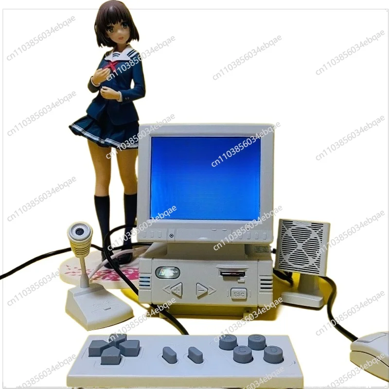 Children's Day Gift Retro Nostalgic Big Head Desktop 3.5 Inch Small Computer Shape Computer Game Console Handheld