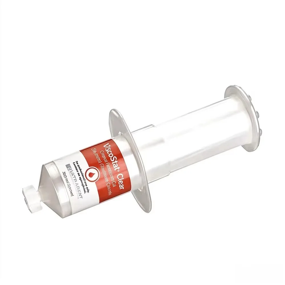 Ultradent ViscoStat Clear 30mL Gingival Retraction Hemostatic Gel 25% Aluminum Chloride Dispensable into 1.2mL Delivery Syringes