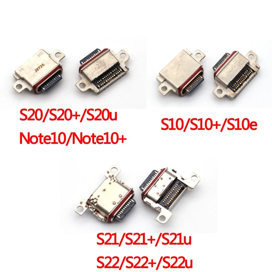 

10 шт. USB-коннектор для зарядного устройства Samsung S22 S23 S10 Plus S10E S20U S20 Note 10 20 S21 Ultra