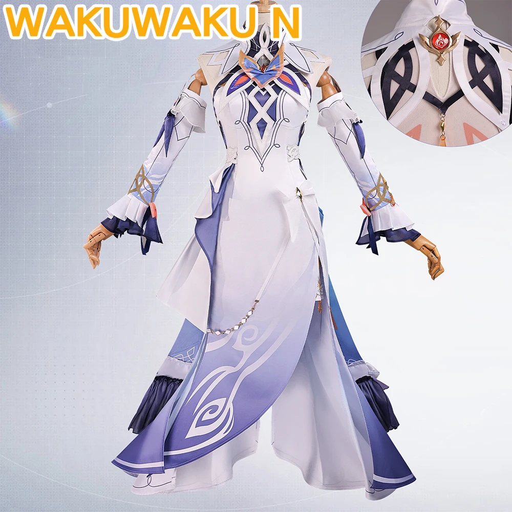 

IN STOCK Nicole Reeyn Cosplay Game Genshin Impact【XS-3XL】WakuWaku-N Nod-Krai Women The Hexenzirkel N Christmas Dress Plus Size