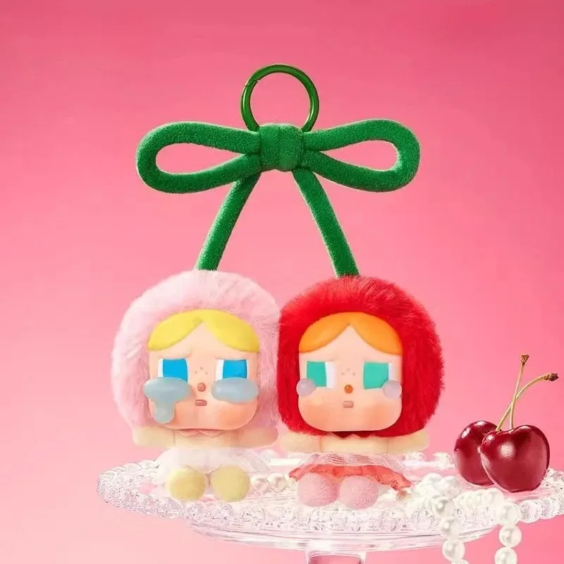 

Оригинальная виниловая плюшевая подвесная открытка Pop Mart CRYBABY Love God's Tears Cherry Labubu, оригинальная коллекционная модель, подарки-сюрпризы
