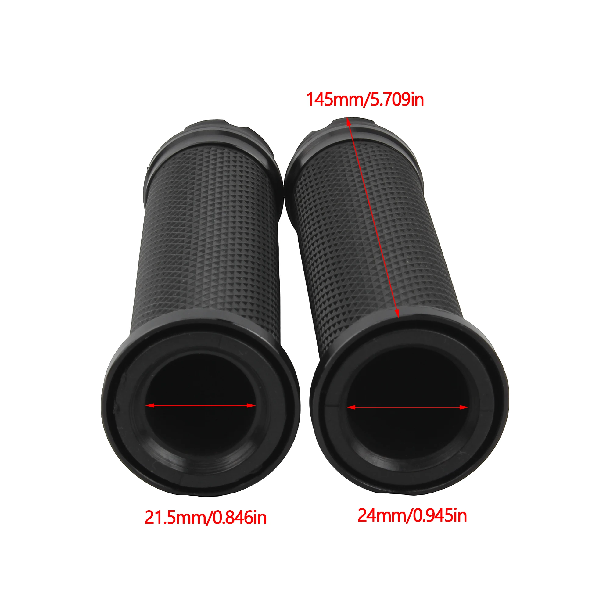 Powermotor Motorcycle Dirt Bike Rubber Handle Grip Pedal Biker Scooter Handlebar Grips 7/8\