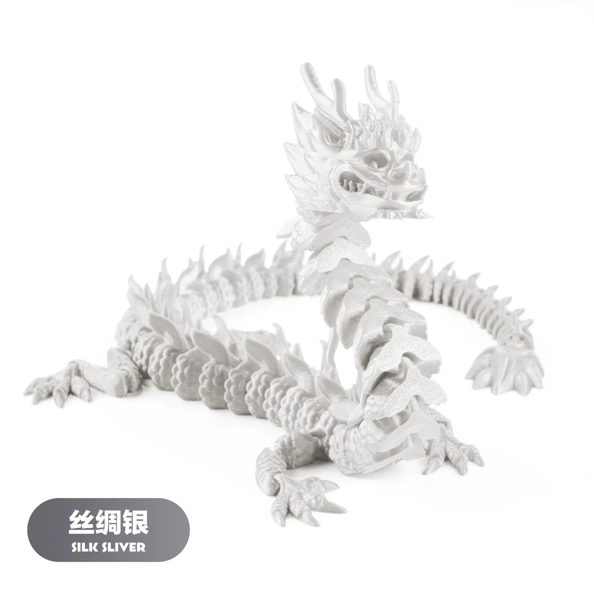 3D Printed Dragon Egg Figures Gemstone Multi-Jointed Movable Dragon With Wings Toys Tabletop Decorative Ornament Birthday Gifts