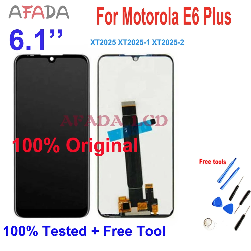 

Original 6.1" For Motorola E6 Plus XT2025 XT2025-1 XT2025-2 LCD Display Touch Screen Digitizer Assembly Replacement LCD