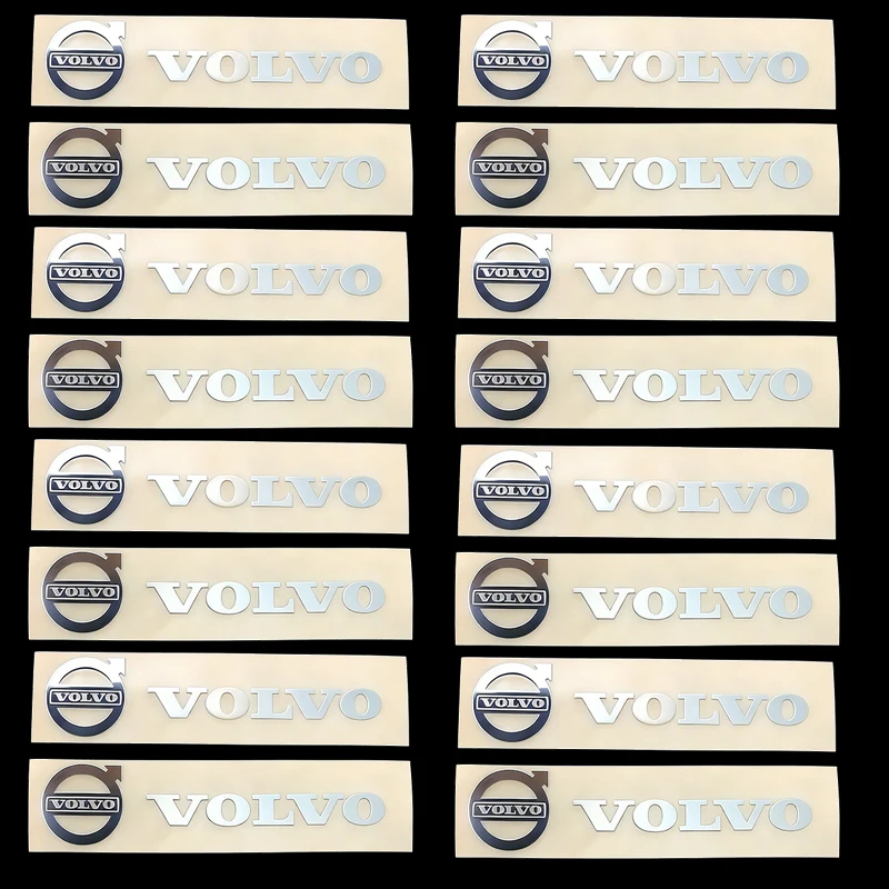 Calcomanías interiores de coche, accesorios adhesivos con emblema para Volvo Rdesign Polestar AWD V50 S60 XC60 S40 XC40 XC90 V60 S80 S90 V90 V70 T6