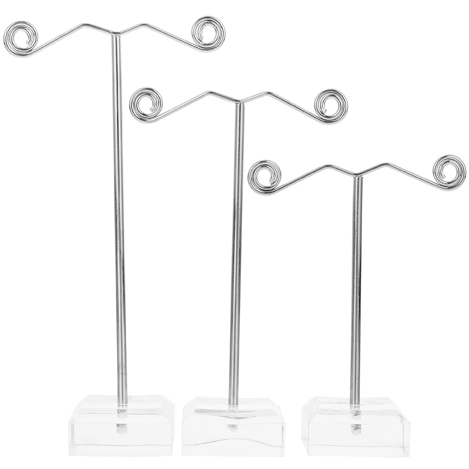 

3 Pcs Jewelry Rack Earring Display Stand Earrings Box Acrylic Holder Organizer for Selling