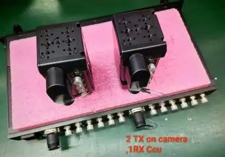1 ccu ,2 camera adapter  12G SDI Video in  with Loop Out PGM  D Tap Ports Smpte  3k93c 600m Power Support   Fiber Optic Extender