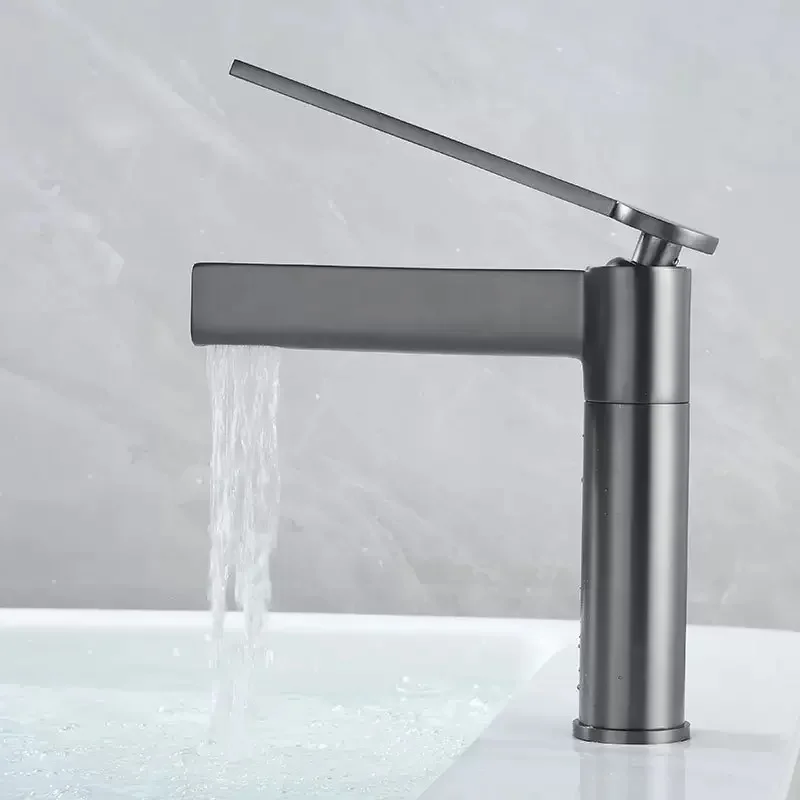 

Basin Bathroom Sink Faucet Deck Mounted Hot Cold Water Basin Mixer Taps Lavatory Home Sink Water Tap Crane