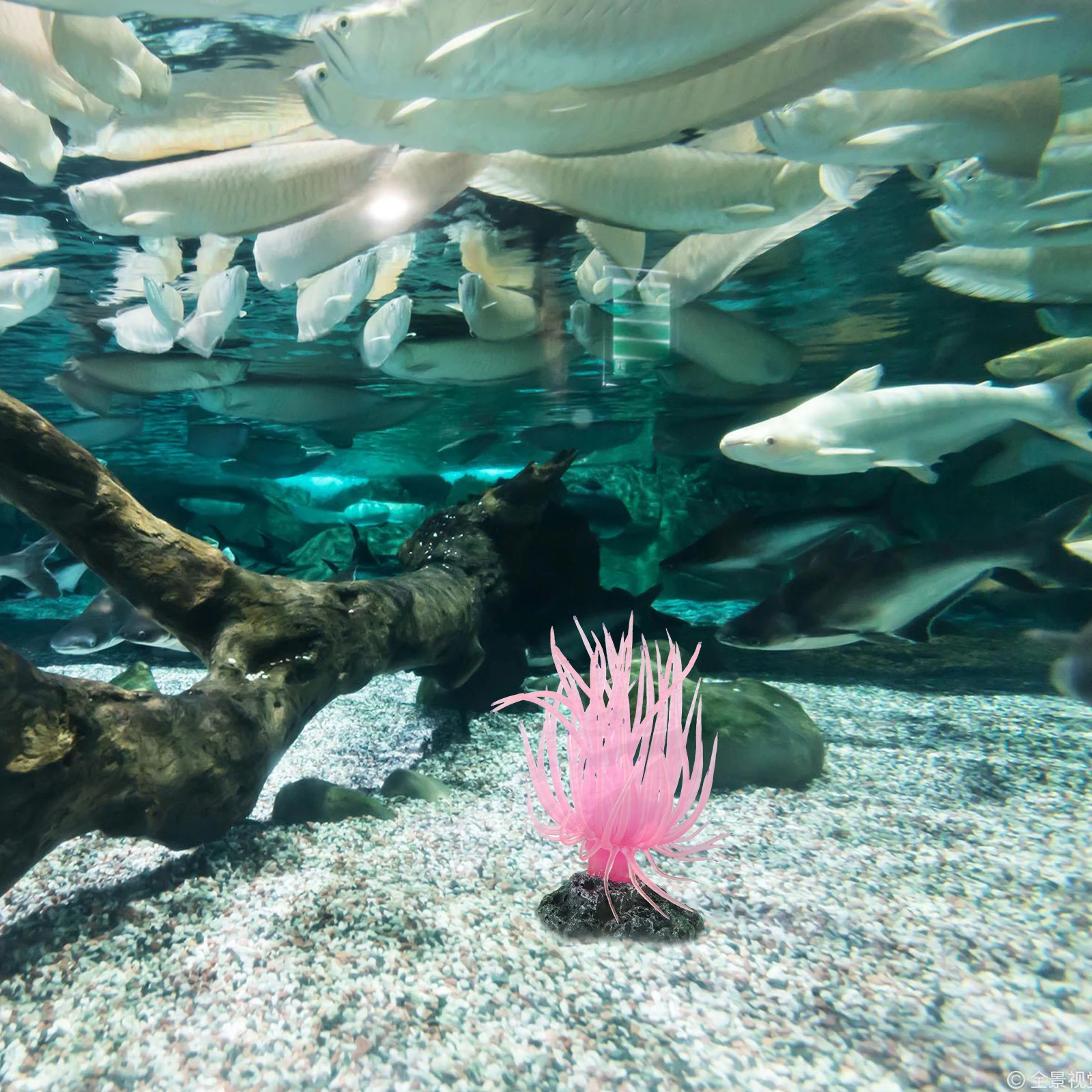 

Soft Flexible Artificial Coral Aquarium Decoration Fish Tank Ornament Lifelike Sea Anemone Water Landscape Accessories