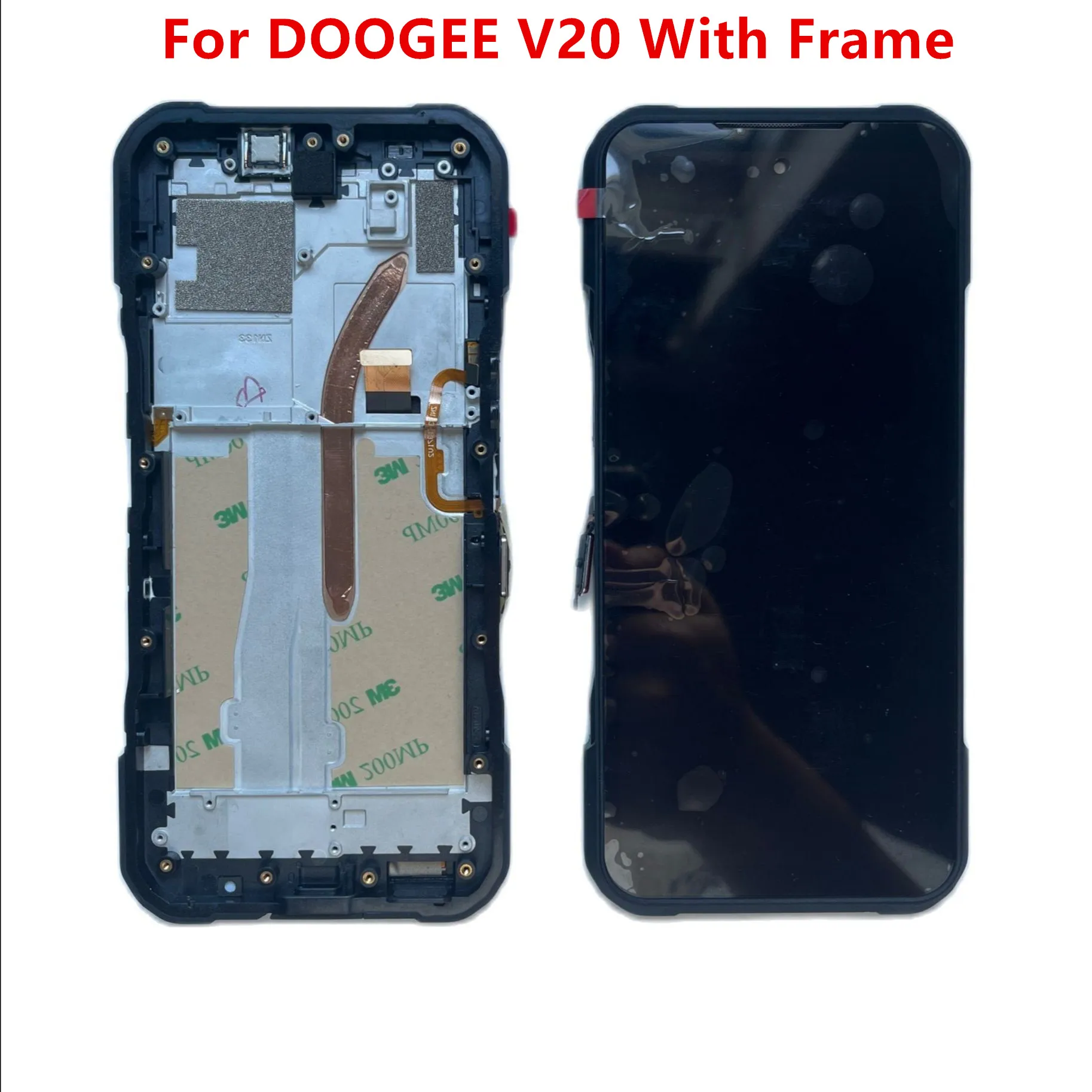 New Original DOOGEE V20 LCD Display With Frame + Touch Screen Digitizer Assembly Replacement Glass For Doogee V20 Phone