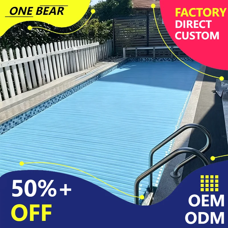 Any Size Custom Light Aluminum Electric Pool Shield Constant Temp Cold Insulate Water Proof Sun Proof Yard Open Pool Dust Guard