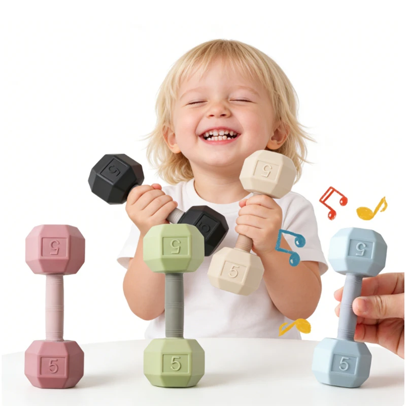 bebe-silicone-denticao-dos-desenhos-animados-haltere-chocalho-brinquedo-sensorial-brinquedos-cognitivos-mover-a-musica-sino-berco-do-bebe-brinquedos-presentes-do-bebe