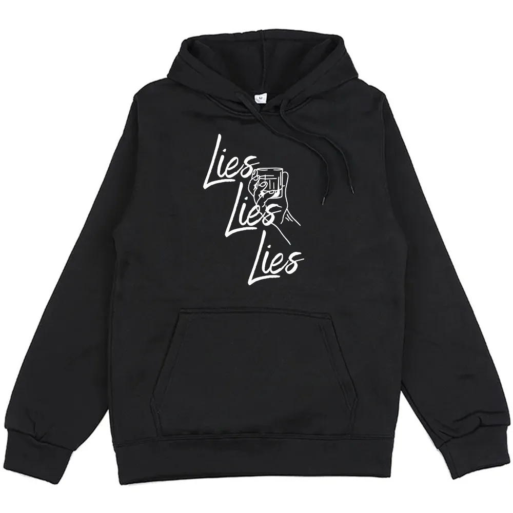 Heren/Dames Kleding Morgan-Wallen Lies Lies Lies Hoodies Nieuwe Song Grafische Print Sweatshirts Pocket Winter Herfst Unisex Hoodie