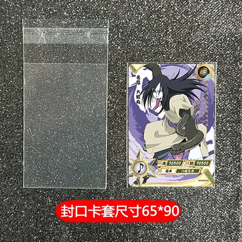 Naruto Card Card Film Protective Film Cards Sleeve Cards Bag Opening Seal Plastic Sleeve Protective Sleeve Card Collection Book