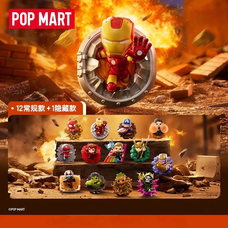 

Новинка 2025 года, оригинальная серия POP MART ACROSS THE INFINTE, глухая коробка, крутая аниме-фигурка, настольное украшение, подарок для любителей аниме