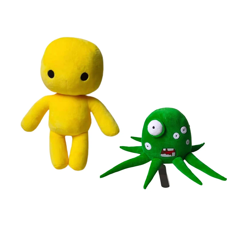 New 30-33cm Cartoon Game Wobbly Life Plush Toy Game Plush Figure Cute Green Monster Soft Animals Peluche Gift Toys Dropshipping