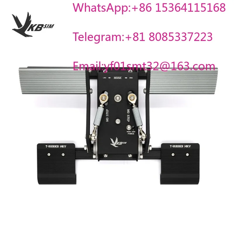 VKBSIM T-Rudder MK V Fifth Generation All Metal Flight Sim Rudder Pedal Industrial Design Foot Rudder With BlackBox