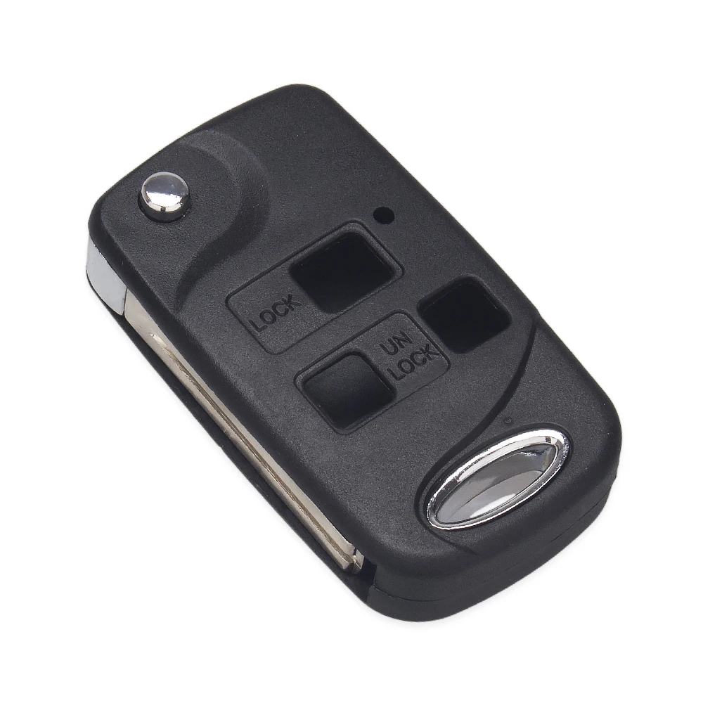 KEYYOU 2/3 BTN Modified Flip Folding Remote Key Shell Case for Lexus RX300 LS400 LS430 ES330 SC430 IS300 LX470 RX330 RX350 GS300