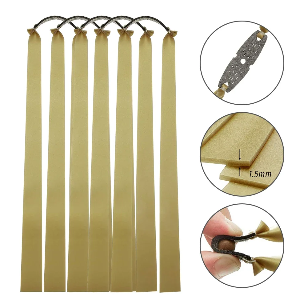 الرياضة في الهواء الطلق 5 قطعة 0.5-1.2 مللي متر شريط مطاطي قوية الصيد اكسسوارات شريط مرن مسطح ل مقلاع المنجنيق الأربطة المطاطية