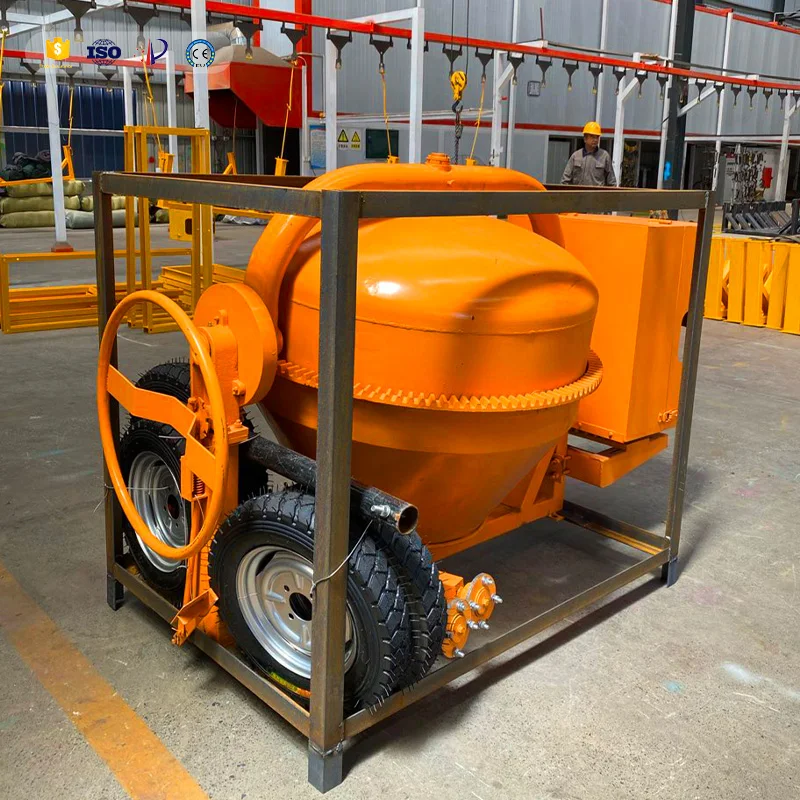 Small portable mini electric mobile cement mixer