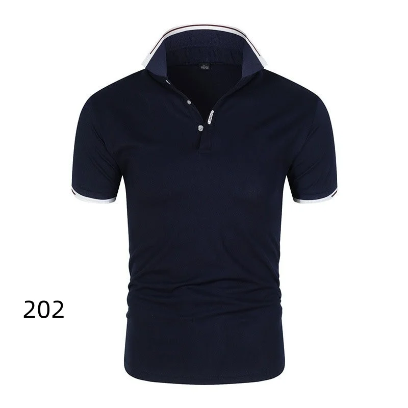 2026 New Quick Drying Short Sleeved Polo Shirt Golf Company Group Brand Breathable Lapel Sports Short Sleeved 8-Color Large