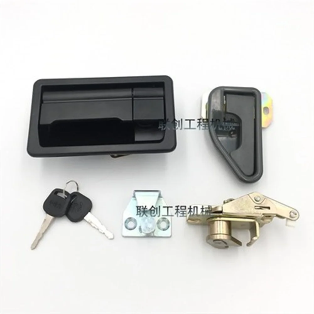 

Cab Door Lock Assembly Door Inside and Outside Handle Lock Block Lock Excavator For Yuchai YC35 50 60-8 85-7