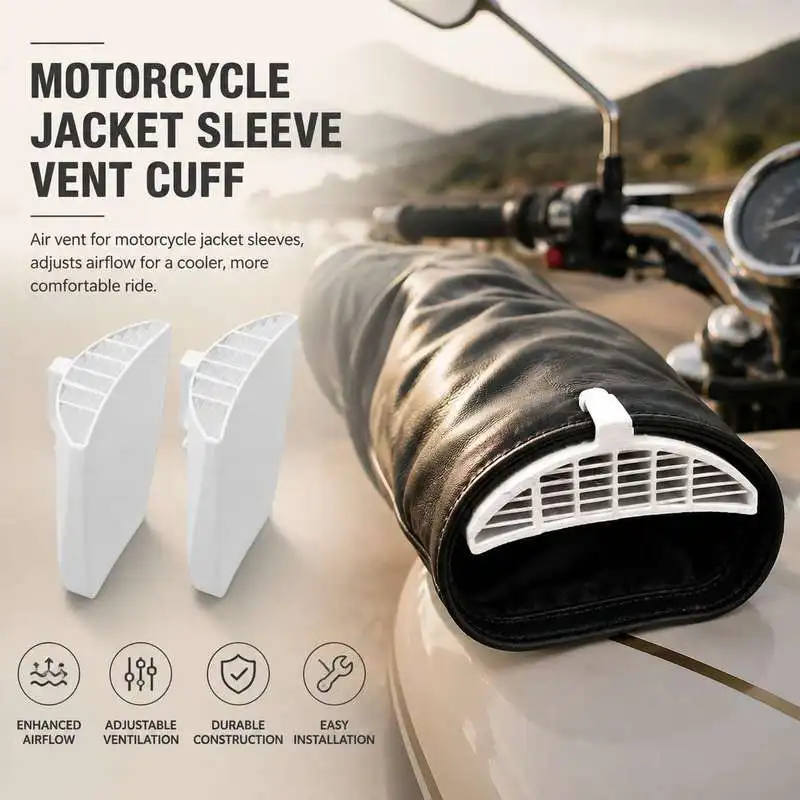 Motorcycle Jacket Sleeve Vent Cuff Air Ventilator Jacket Sleeve Air Flow Adjustment Component For Motorbike Riding Wear