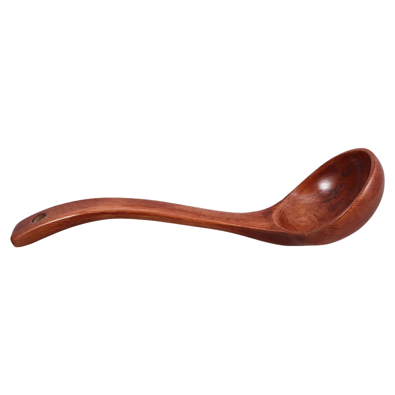 

Wooden Spoon Soup Ladle Long Handle Ergonomic Grip Sturdy Resistant Deformation Deep Pots Stirring Serving Dishes