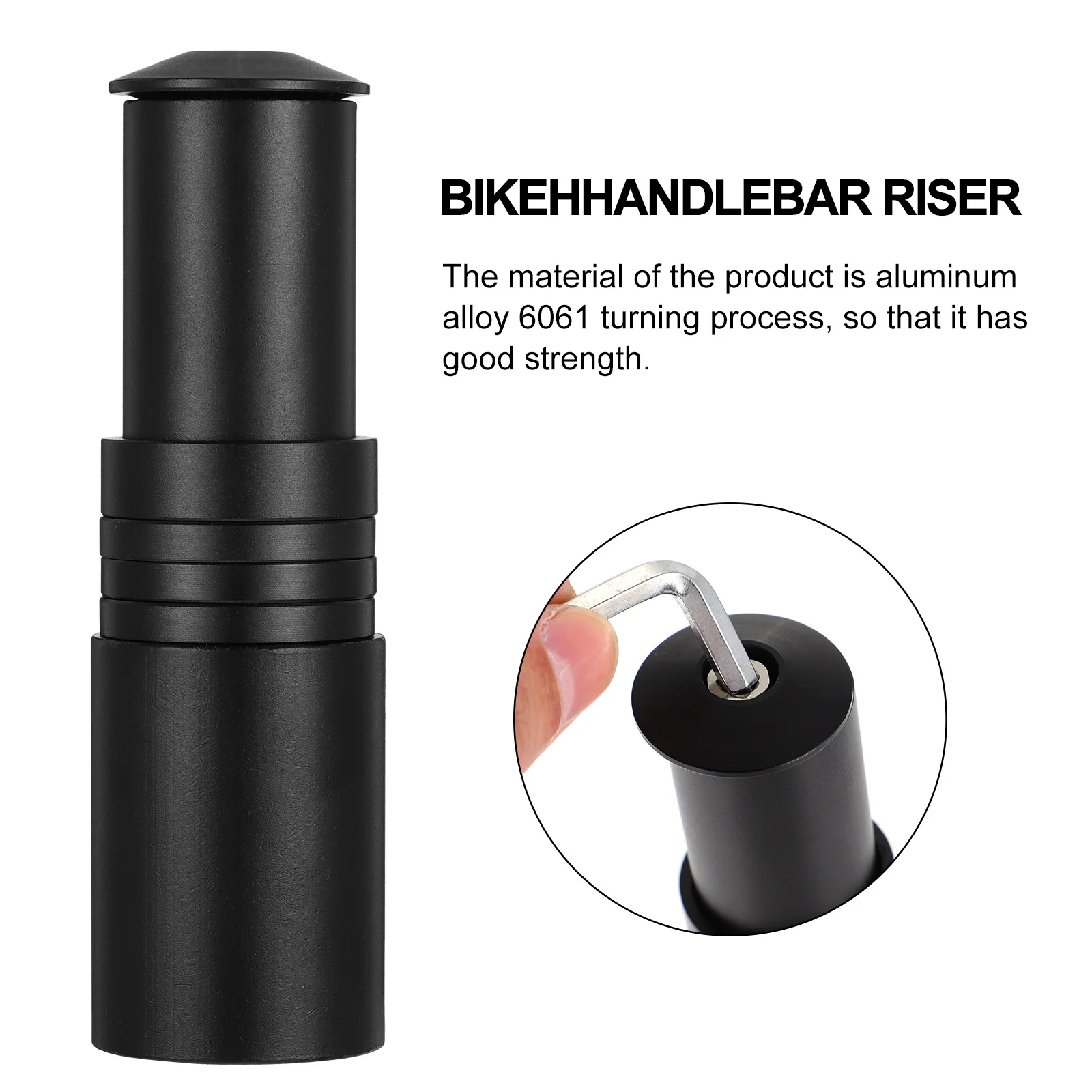 

Aluminium Alloy Bike Stem Riser Handlebar Height Adjuster for Road Bicycle Fork Stem Extension Easy Install