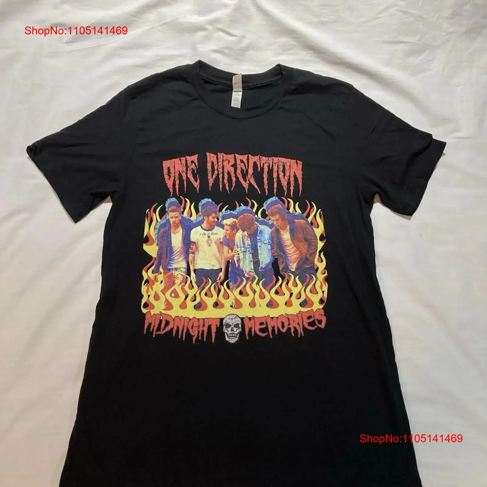 One Direct Midnight Memories T shirt Size Medium vintage Washed Stretched Unisex homme fashion designer clothes Comfortable