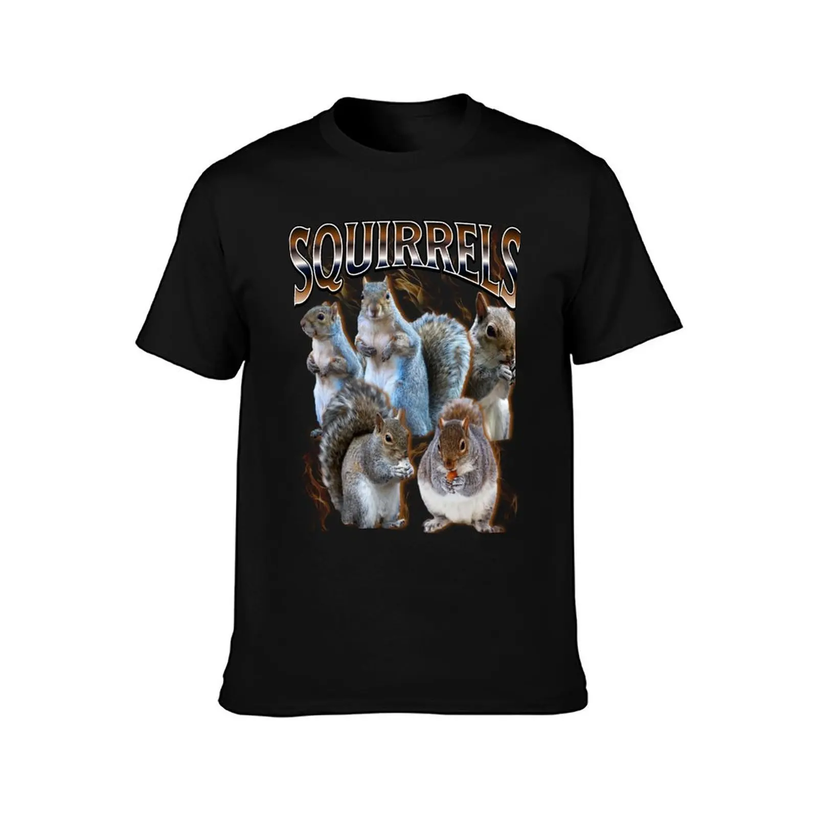 Squirrel Bootleg Grunge T-Shirt Work Casual Loose Fit T-Shirt