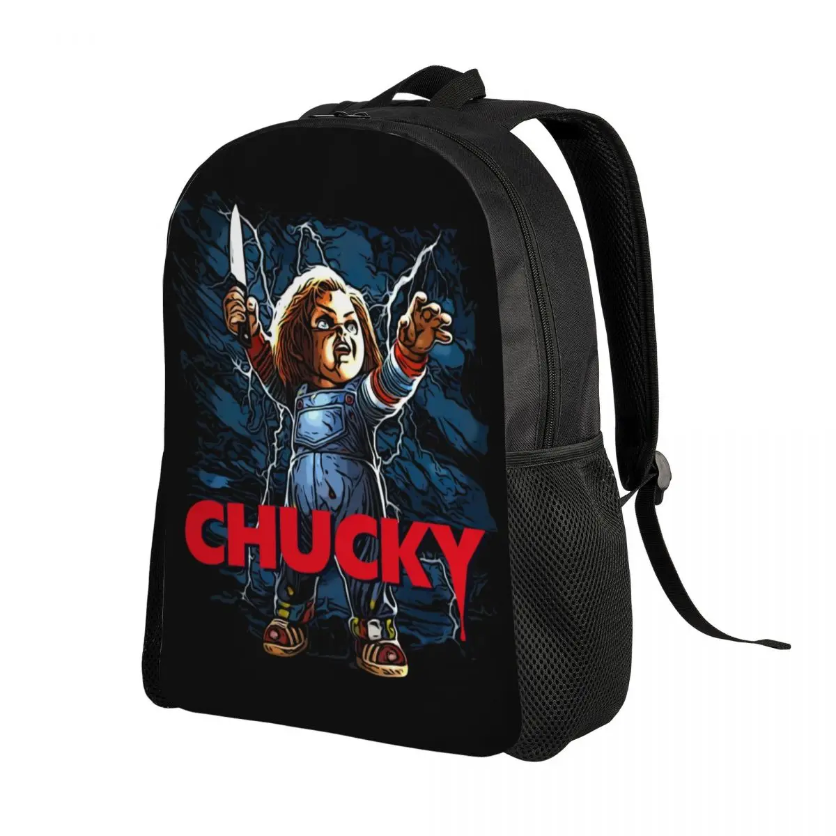 Chucky Child's Play Doll Laptop Backpack Men Women Casual Bookbag for College School Student Good Guys Bags