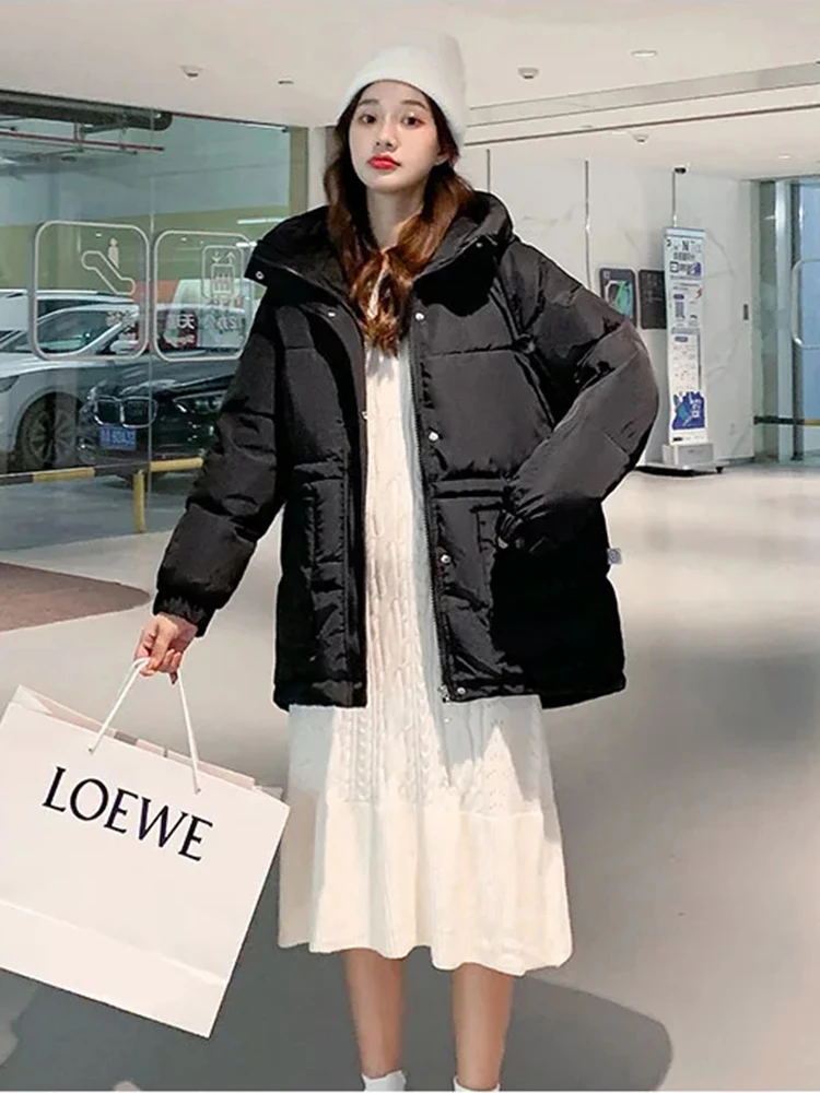 2022 New Winter Women Parkas Jackets Slim Hooded Thicken Warm Padded Coat Female Winter Outwear Jacket parkas